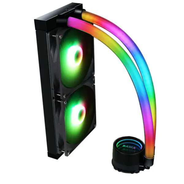 Sama Am4 Am5 Kühler Gaming Computer Flüssigkeitskühler Cpu Kühler Argb Luftpumpe mit niedrigeren Lärm