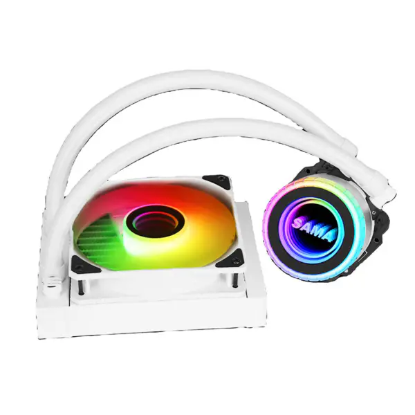 Sama Argb Coloful 120mm Radiator Weiß Pc Cpu Wasserkühler