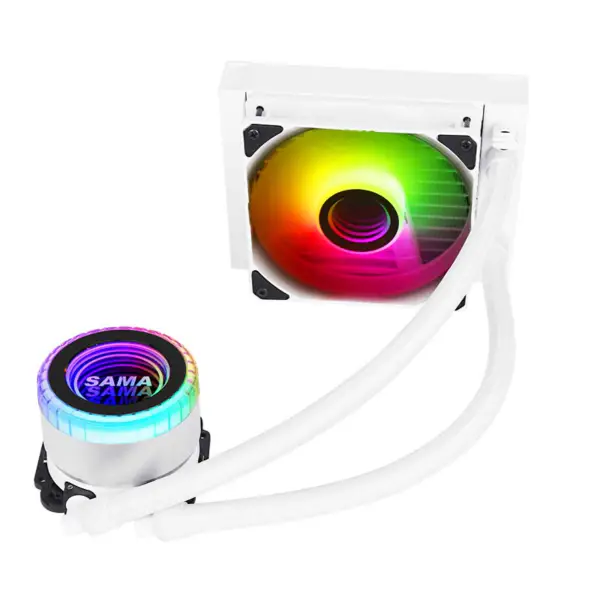 Sama Argb Coloful 120mm Radiator Weiß Pc Cpu Wasserkühler