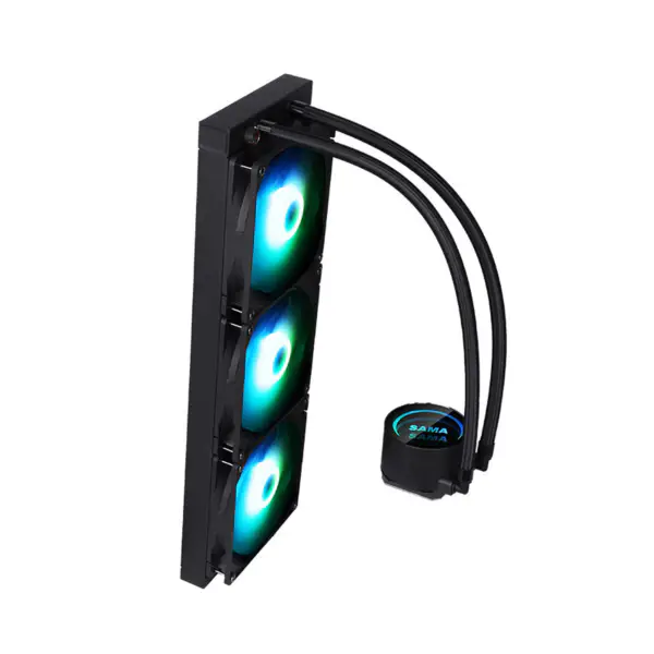 Sama Customizable Kühlung Kopf Logo Cpu Flüssigkeitskühler Pps Aluminium Radiator Cpu Kühlung Am5 2500rpm Cpu Kühler