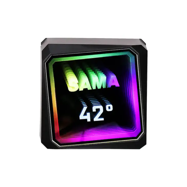Sama Customizable Logo Wasser Kühler 45.1cfm-90.3cfm Radiator Wärmeableitung Leistung Cpu Kühlung Fan