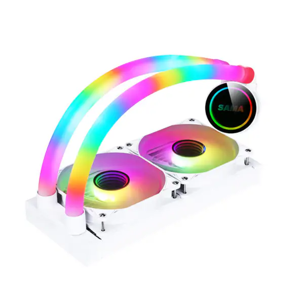 Sama Custom Cpu Kühler Kühlkörper 240 Rgb Kühlung Lüfter für Intel Amd Cpu Lga775/115x Am4 Am5 Ryzen 12600k Cpu Liquid Cool