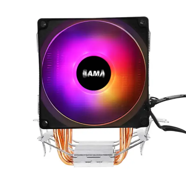Sama 3 schwarze Wärmerohre Cpu Luftkühler Laptop Cpu Kühler 35.07cfm Argb Effekt Cpu Kühler