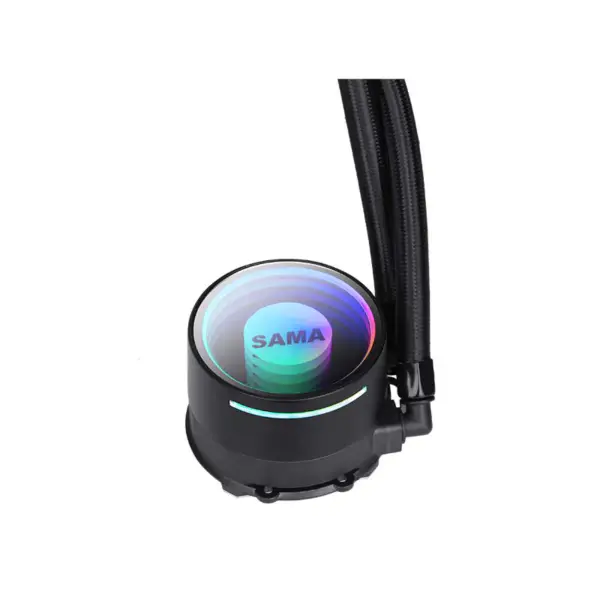 Sama 240 Weiß Infinity Mirror Design Rainbow Addressable Rgb Aio Cpu Wasser Flüssigkeitskühlung Fan Radiator