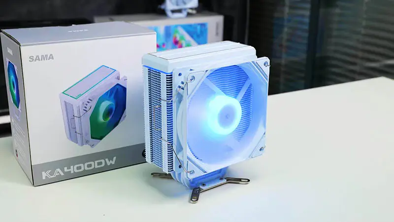 Sama Black Rainbow Rgb Gaming Computer Kühlung Heizkörper Heatpipe Prozessor Luftkühlung Cpu Luftkühler mit 4 Kupferrohr
