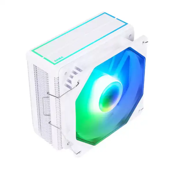 Sama weiß Regenbogen Rgb Gaming Computer Kühlung Heizkörper Heat Pipe Prozessor Luftkühlung Cpu Luftkühler mit 4 Kupferrohr