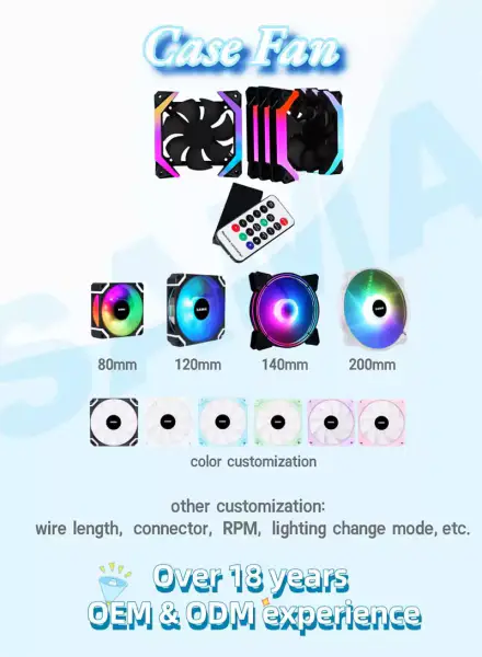 Sama Twister Argb Computer Cpu Fall Lüfter 120mm Cpu Kühlung Lüfter für Gaming Fall Pc