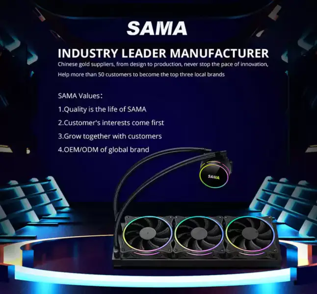 Sama Wasser Kühlung Kit Pc Gpu Kühler schwarz Flüssigkeit System Cpu Kühler 1700 für Cpus