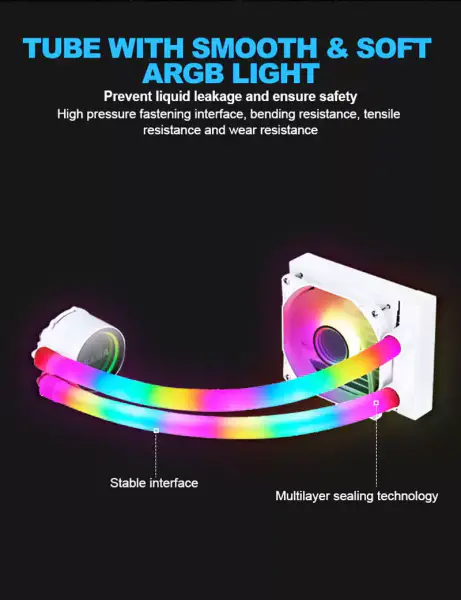Sama Customized 120mm Rgb Beleuchtung Flüssigkeit Aio Kühler Cpu Flüssigkeitskühler Wasserkühlung Flüssigkeitskühler für Pc