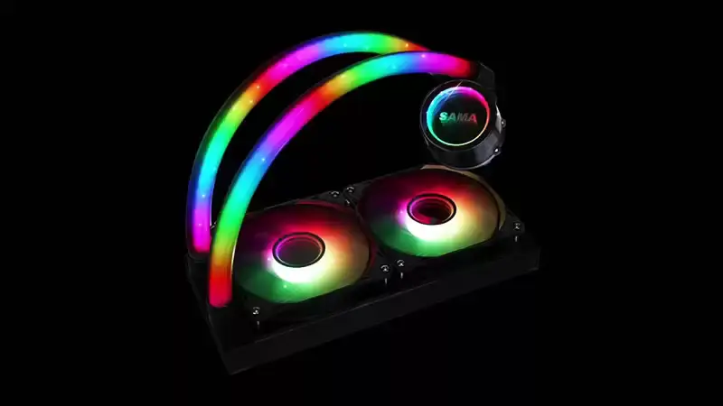 Sama Customized 240mm Rgb Beleuchtung Flüssigkeit Aio Kühler Cpu Flüssigkeitskühler Wasserkühlung Flüssigkeitskühler für Pc
