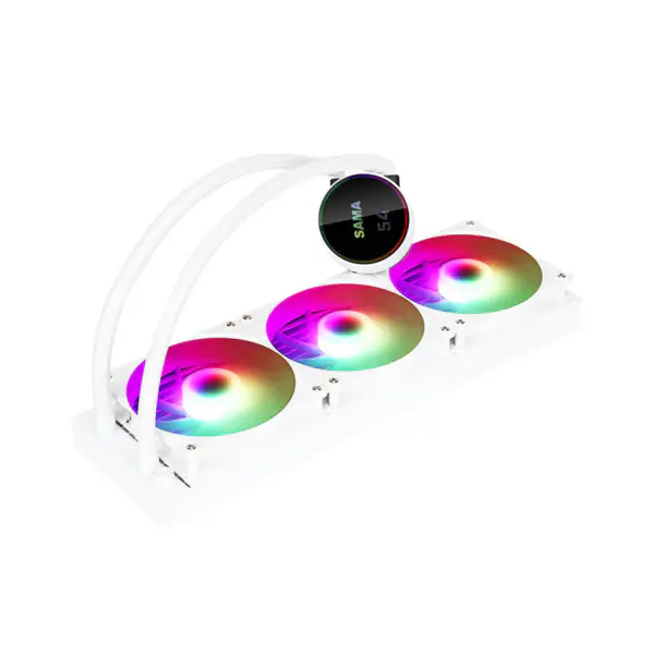 Sma Display Cpu Kerntemperatur Flüssigkeitskühler 50000hrs Cpu Kühler Rgb anpassbares Logo Argb Cpu Kühler