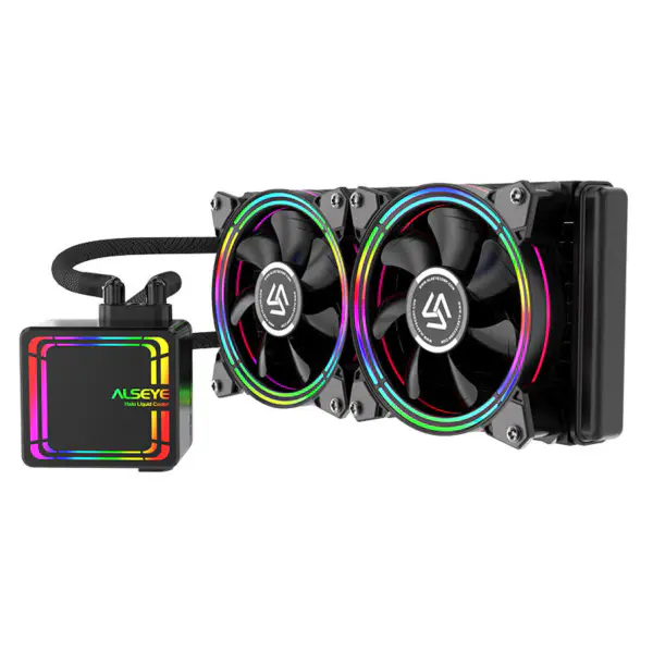 360mm bunte CPU-Kühler, Aio Wasser Kühlung Lüfter Computer Gehäuse Lüfter