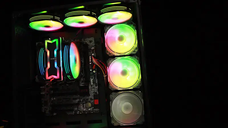 Alseye 120mm Dual Lüfter 4 Heatpipes Rgb Cpu Kühler Aura