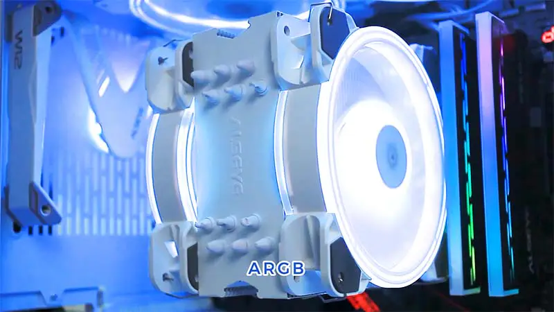 Alseye 6pipes 120mm Kühlkörper Dual Fan Argb Cpu Fan Cooler