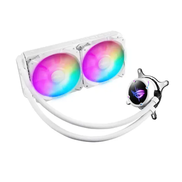 AsUs Rog Strix Lc Ii 240 Argb White Edition 2fans Integrierter Wassergekühlter Radiator Cpu Kühler Lüfter
