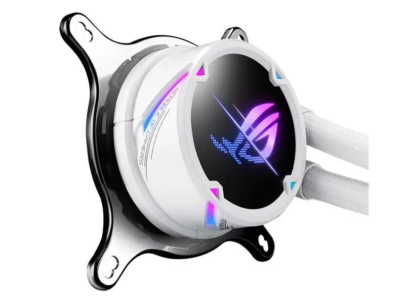 AsUs Rog Strix Lc Ii 240 Argb White Edition 2fans Integrierter Wassergekühlter Radiator Cpu Kühler Lüfter
