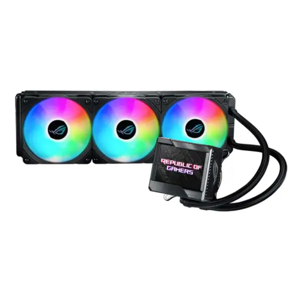 AsUs Rog Ryujin Ii 360 Argb 3fans Integrierter Wassergekühlter Radiator 12. Gen Cpu Asetek 7. Gen 3.5in Lcd Pwm Dc Argb Cool Fan