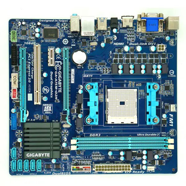 Gigabyte GA-A75M-D2H A75M-D2H Mainboard AMD FM1