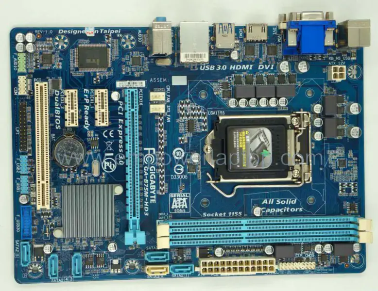 Gigabyte GA-B75M-HD3 B75M-HD3 Mainboard
