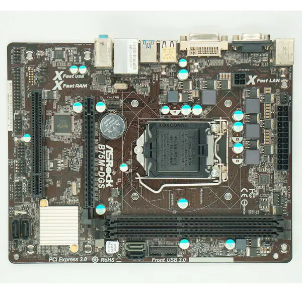 Asrock B75M-DGS B75 LGA 1155 Micro-ATX-Motherboard