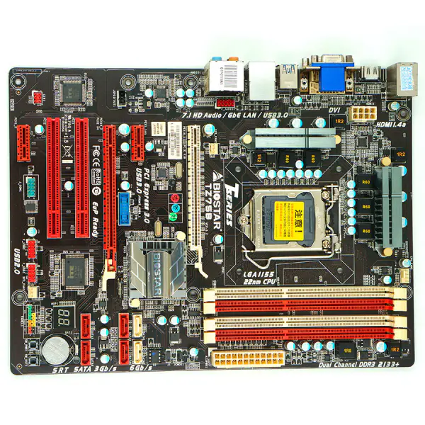 Biostar TZ75B Hauptplatine Z75 LGA1155 ATX