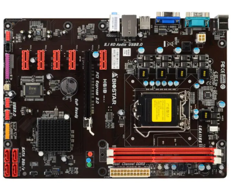 Biostar H61B Hauptplatine Intel H61 LGA1155 ATX